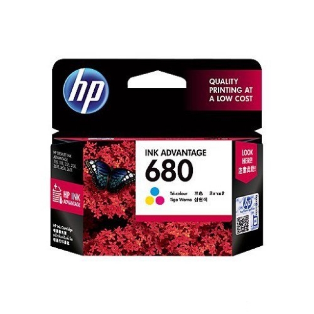 HP Tri-color Original Ink Advantage Cartridge 680 (F6V26AA)
