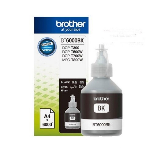 BROTHER Black Ink Cartridge BT-6000BK