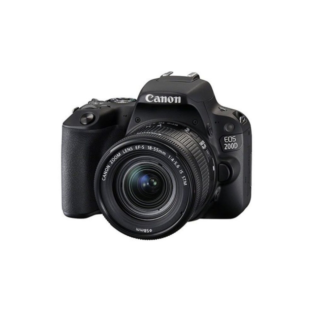 Canon Digital EOS 200D with lens 18-55mm Black [EOS200DLS]