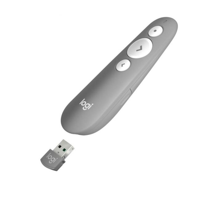 Logitech R 500 Laser Presentation Remote [910-005389] Mid Gray